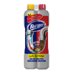 مایع لوله باز کن دوقلو ۴ در ۱ رافونه ۱/۵ لیتر 